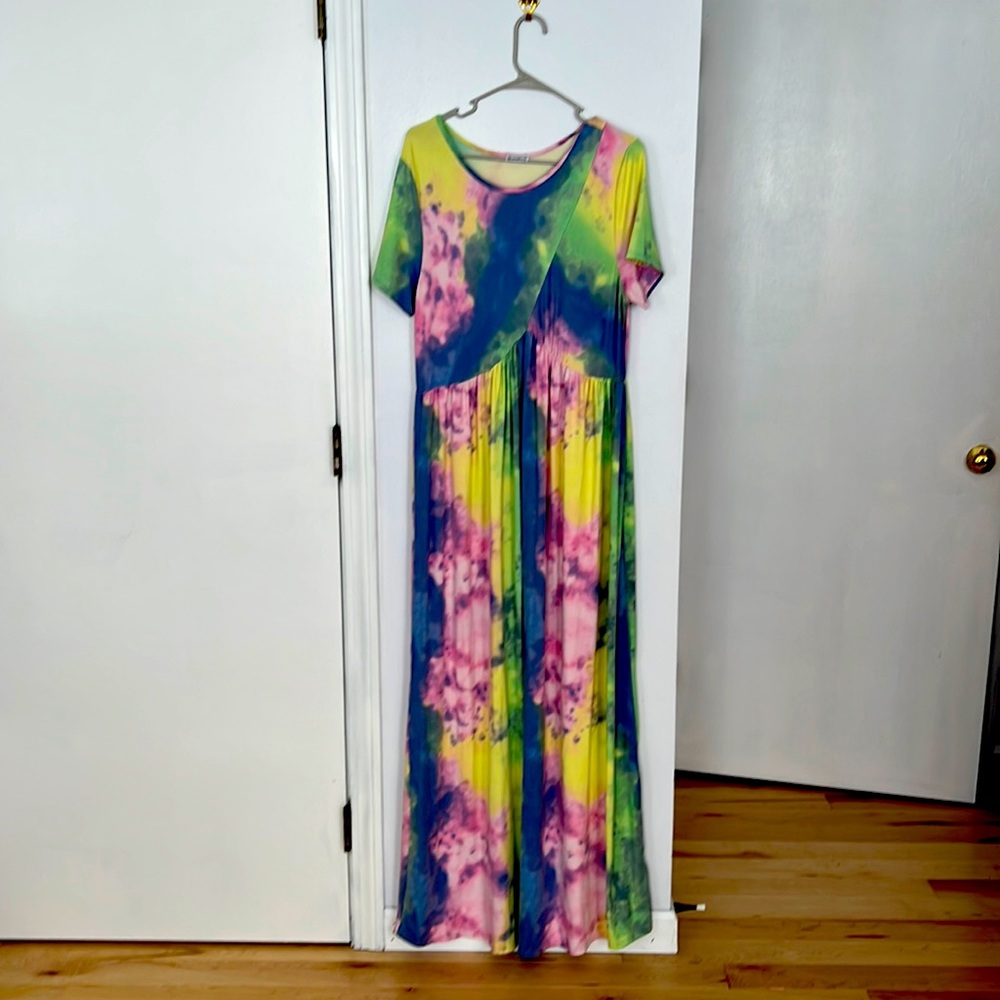 2xl Maxi tie die dress!